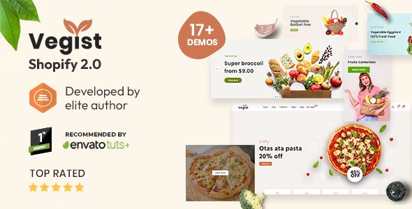 Vegist - The Vegetables, Supermarket & Organic Food eCommerce Shopify Theme