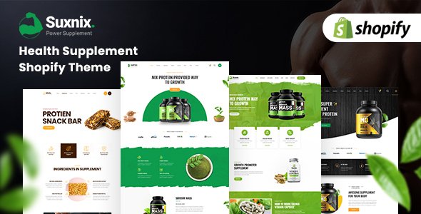Suxnix - Health Supplement Landing Shopify 2.0 Theme