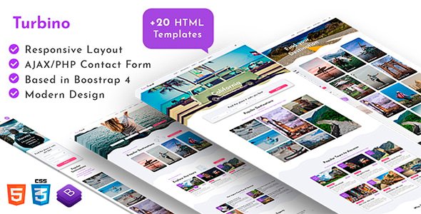Turbino - Tour & Travel Listing HTML Template
