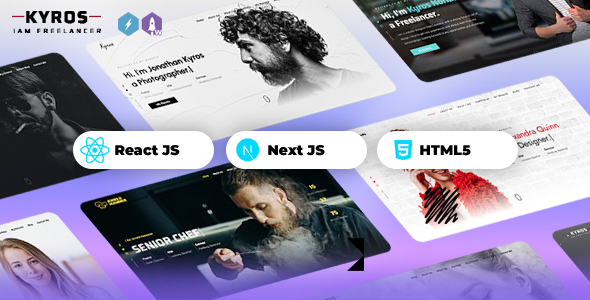 Kyros - Personal Portfolio CV Resume React NextJs Template